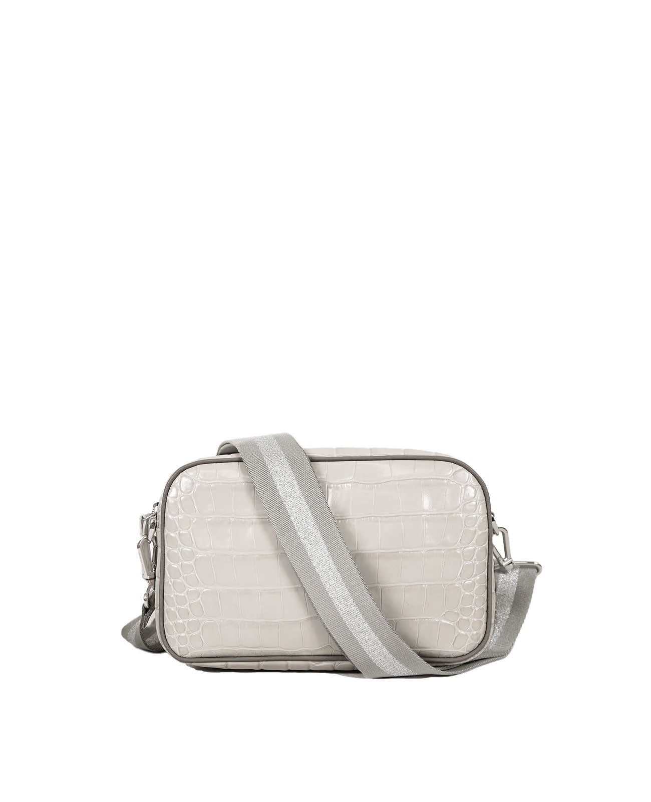 Square Pochette Body Bag Italian Croco Textured Ver. 1575-ic