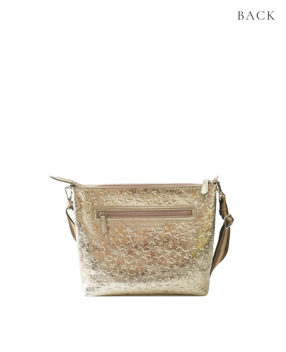 Horizontal Pochette (M) – Star-Embossed Leather 1331-st