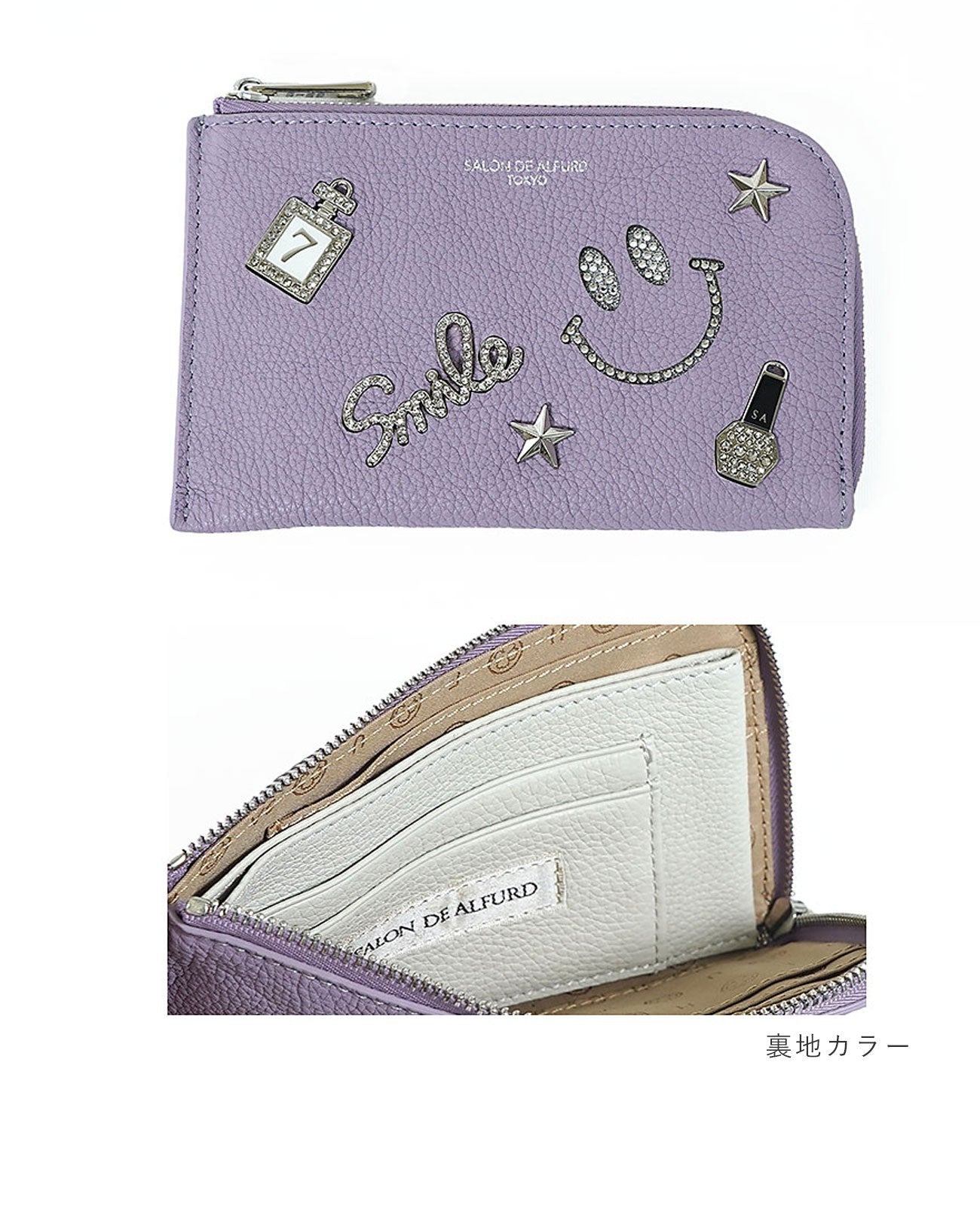 Luxuce L-shaped zipper Mini Wallet, Spanish Leather Edition 1352-sc