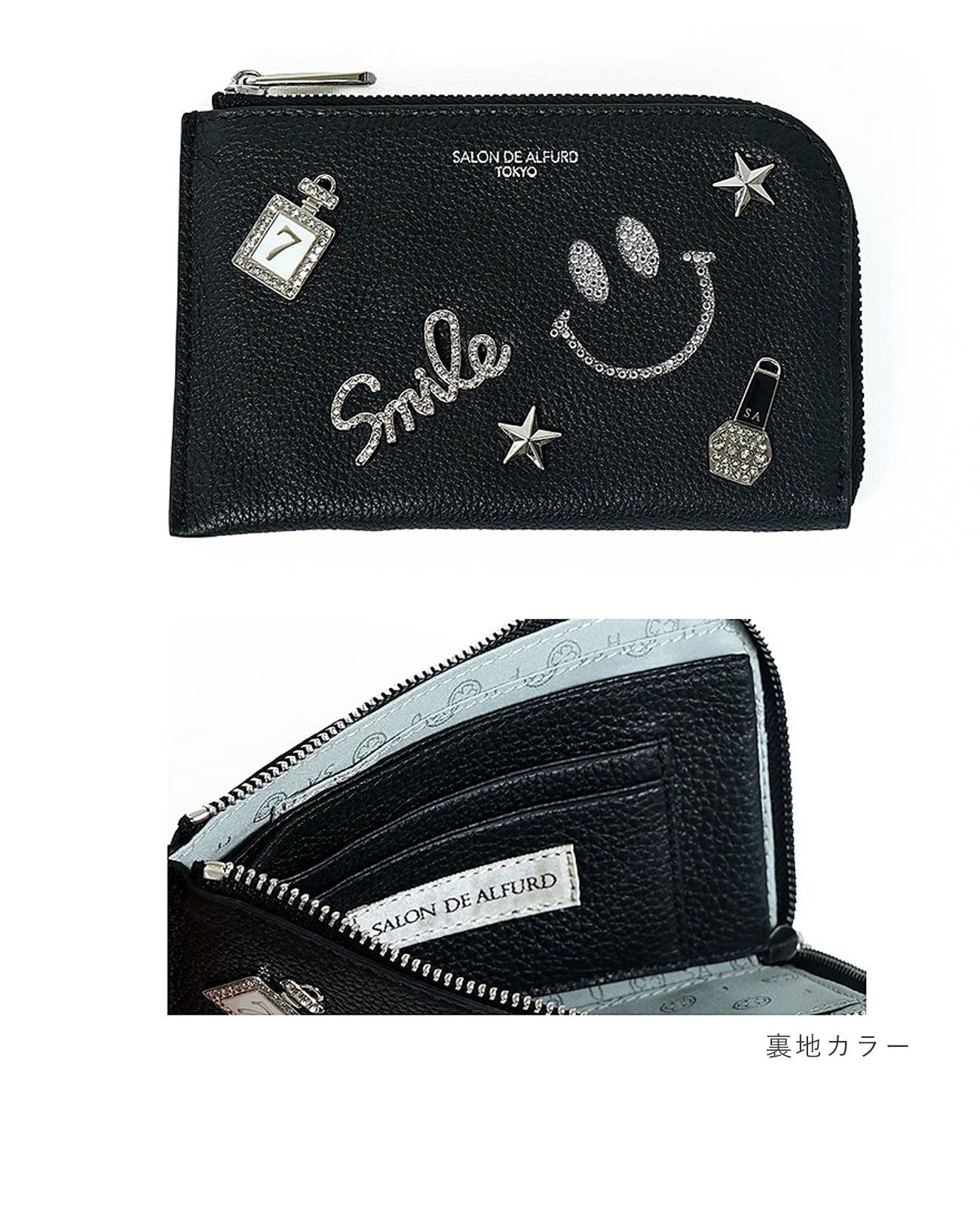 Luxuce L-shaped zipper Mini Wallet, Spanish Leather Edition 1352-sc