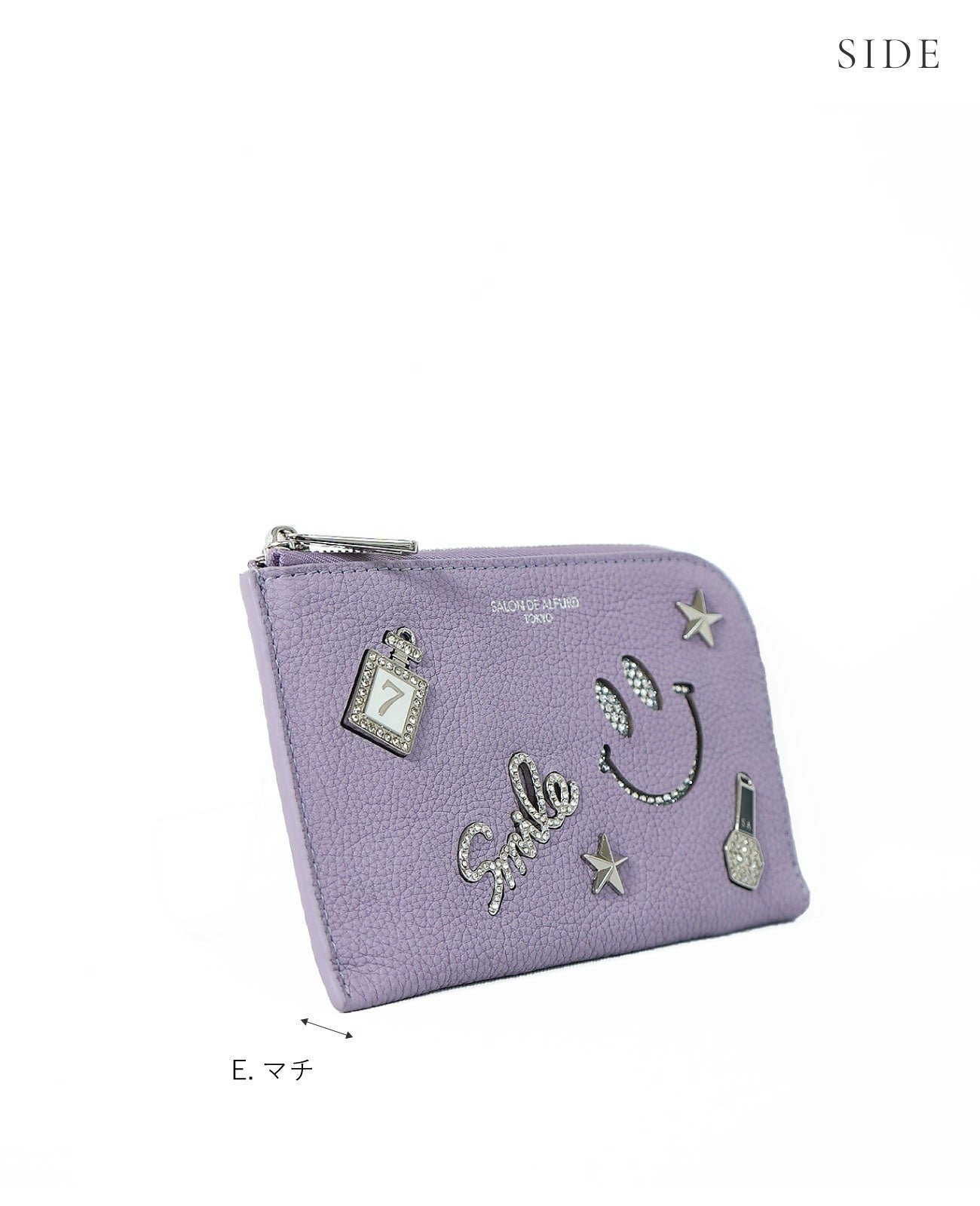 Luxuce L-shaped zipper Mini Wallet, Spanish Leather Edition 1352-sc