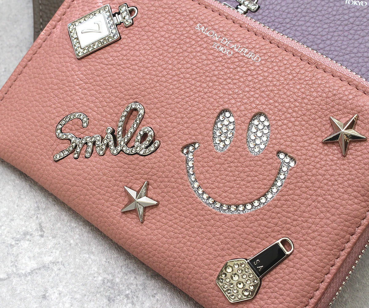 Luxuce L-shaped zipper Mini Wallet, Spanish Leather Edition 1352-sc