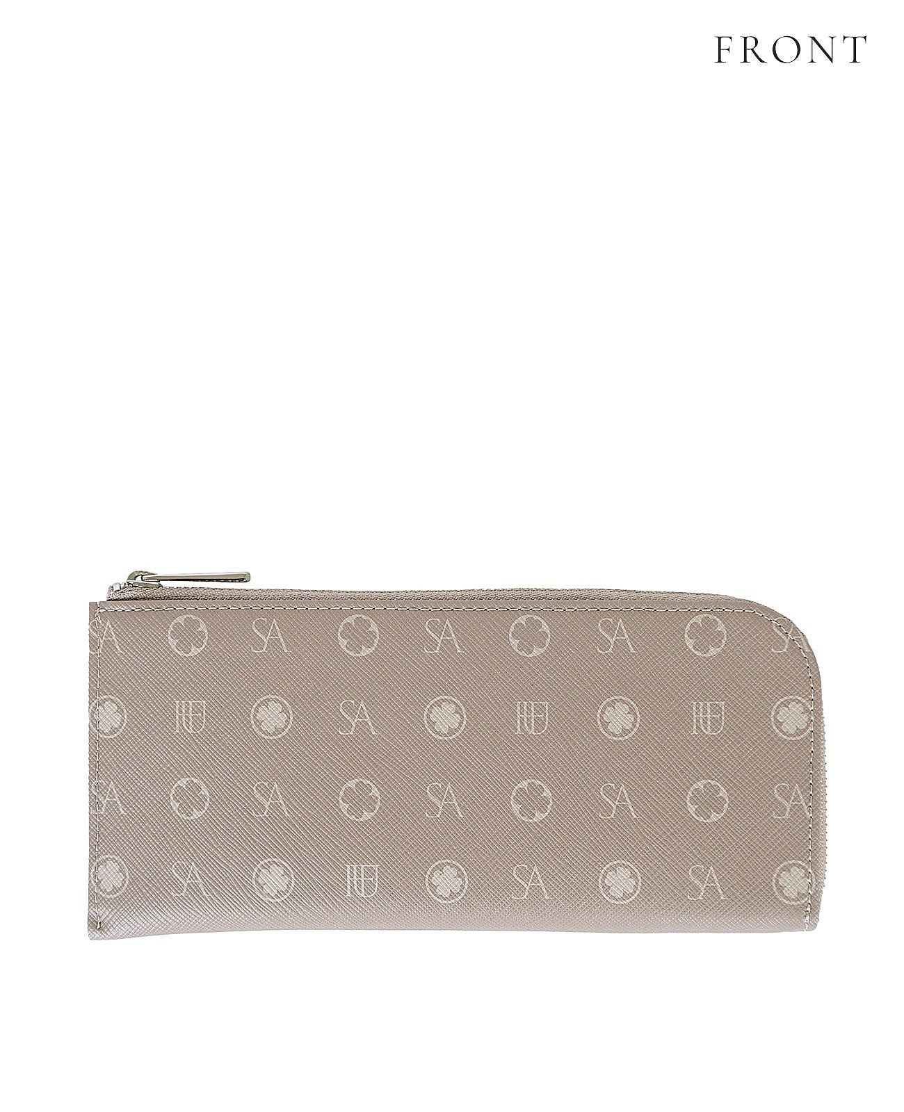 Apple Leather Monogram L-shaped Long Wallet 1412-ap