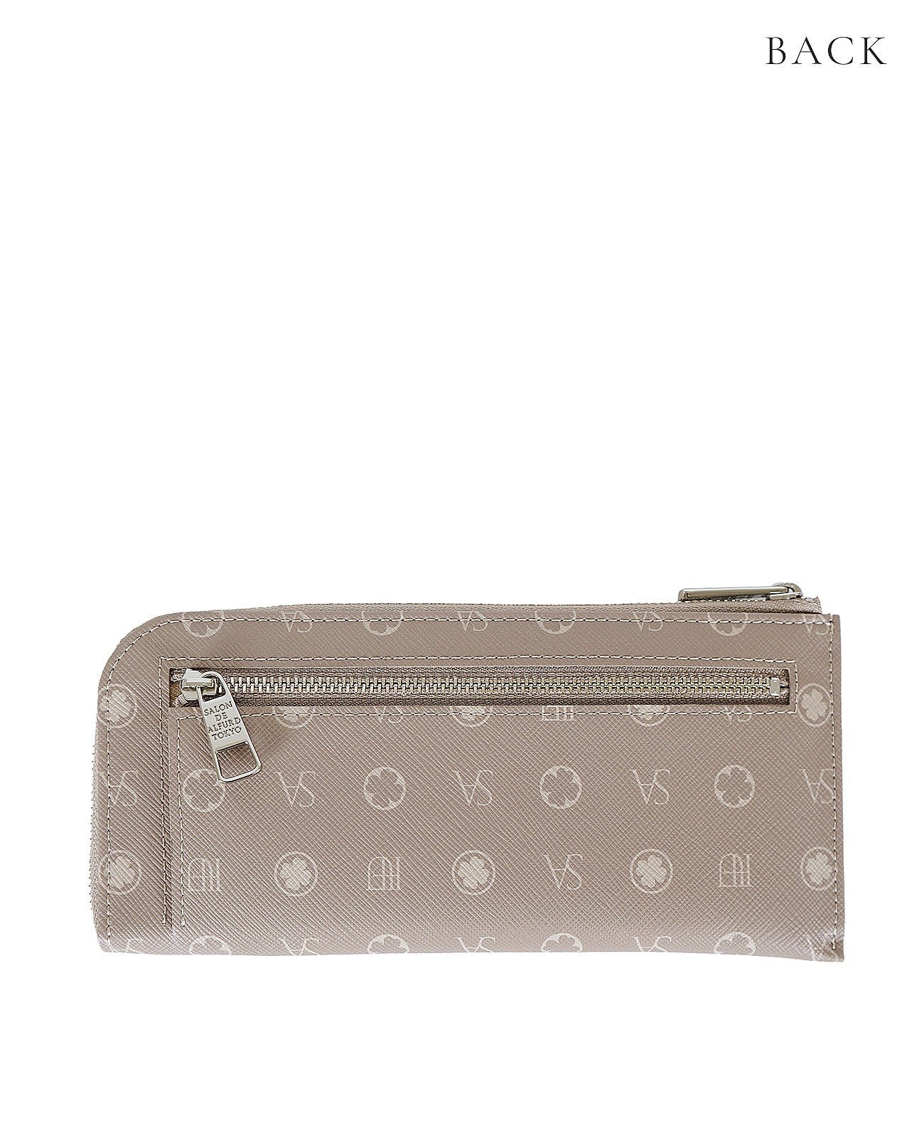 Apple Leather Monogram L-shaped Long Wallet 1412-ap
