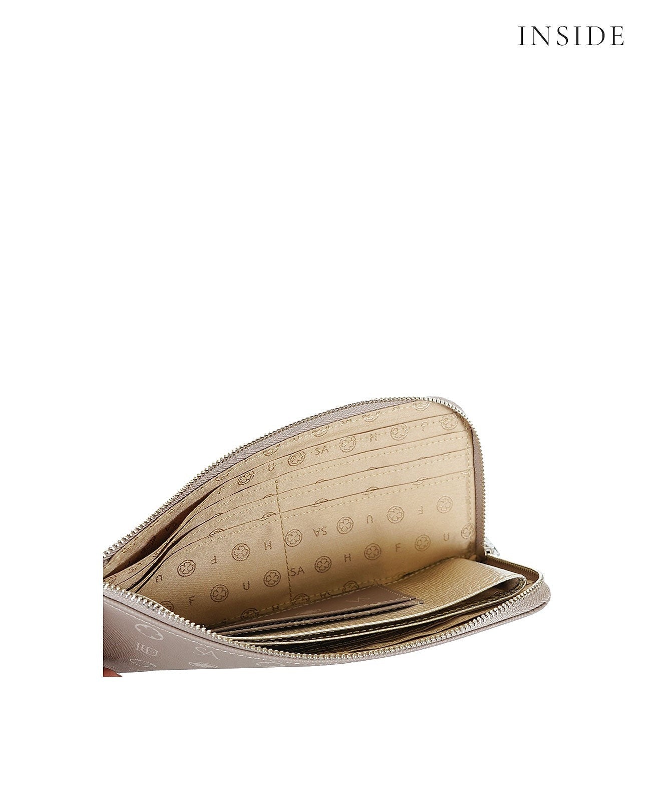 Apple Leather Monogram L-shaped Long Wallet 1412-ap