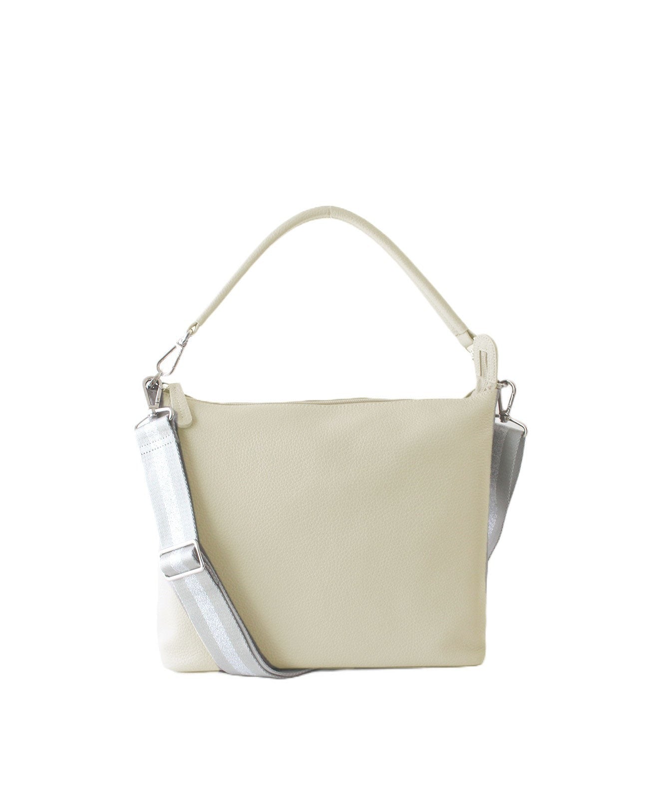 Horizontal Pochette with Leather Handle, M size 1413-set