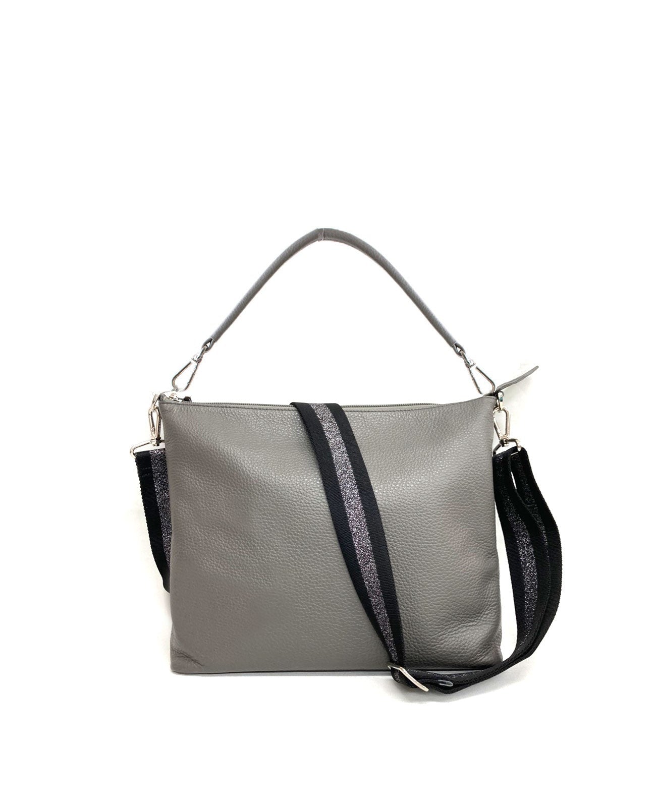 Horizontal Pochette with Leather Handle, M size 1413-set