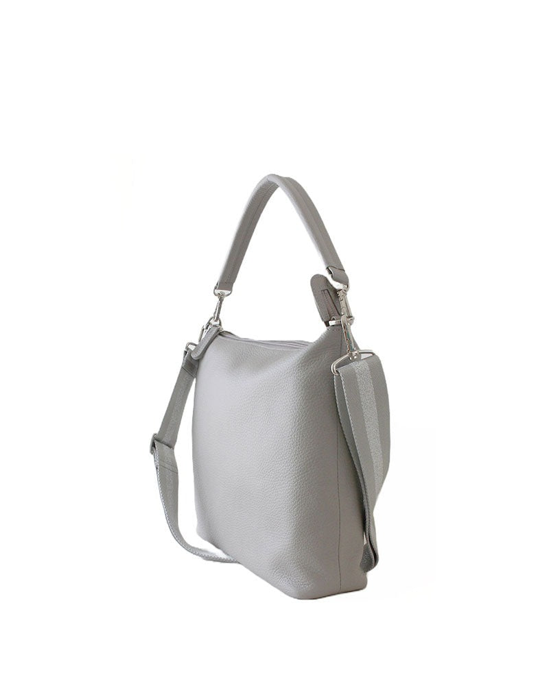 Horizontal Pochette with Leather Handle, M size 1413-set