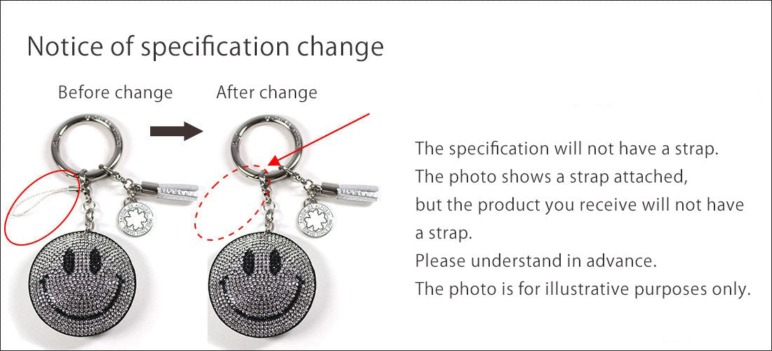 Smile Rhinestone (Crystal) Charm with Tassel & Clover 1427
