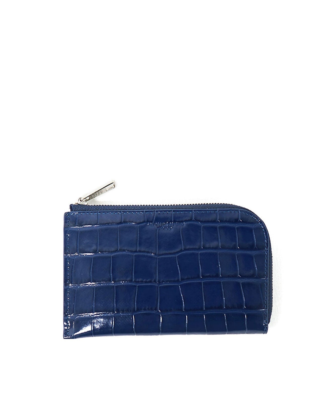 Carry L-shaped Mini Wallet, Italian Croco Embossed Leather Edition 1571