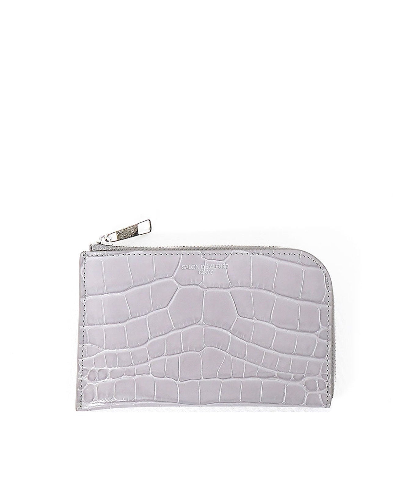 Carry L-shaped Mini Wallet, Italian Croco Embossed Leather Edition 1571