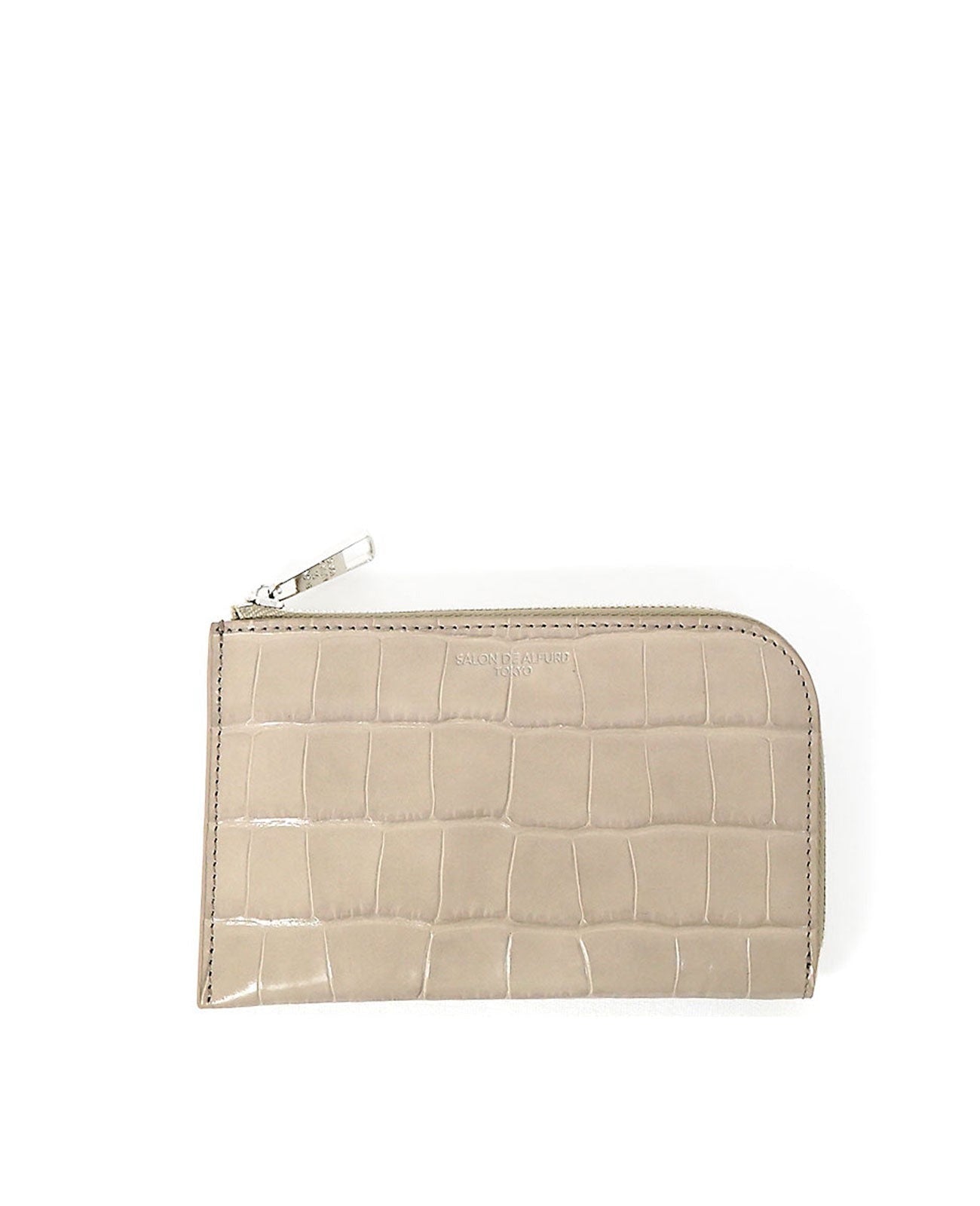 Carry L-shaped Mini Wallet, Italian Croco Embossed Leather Edition 1571