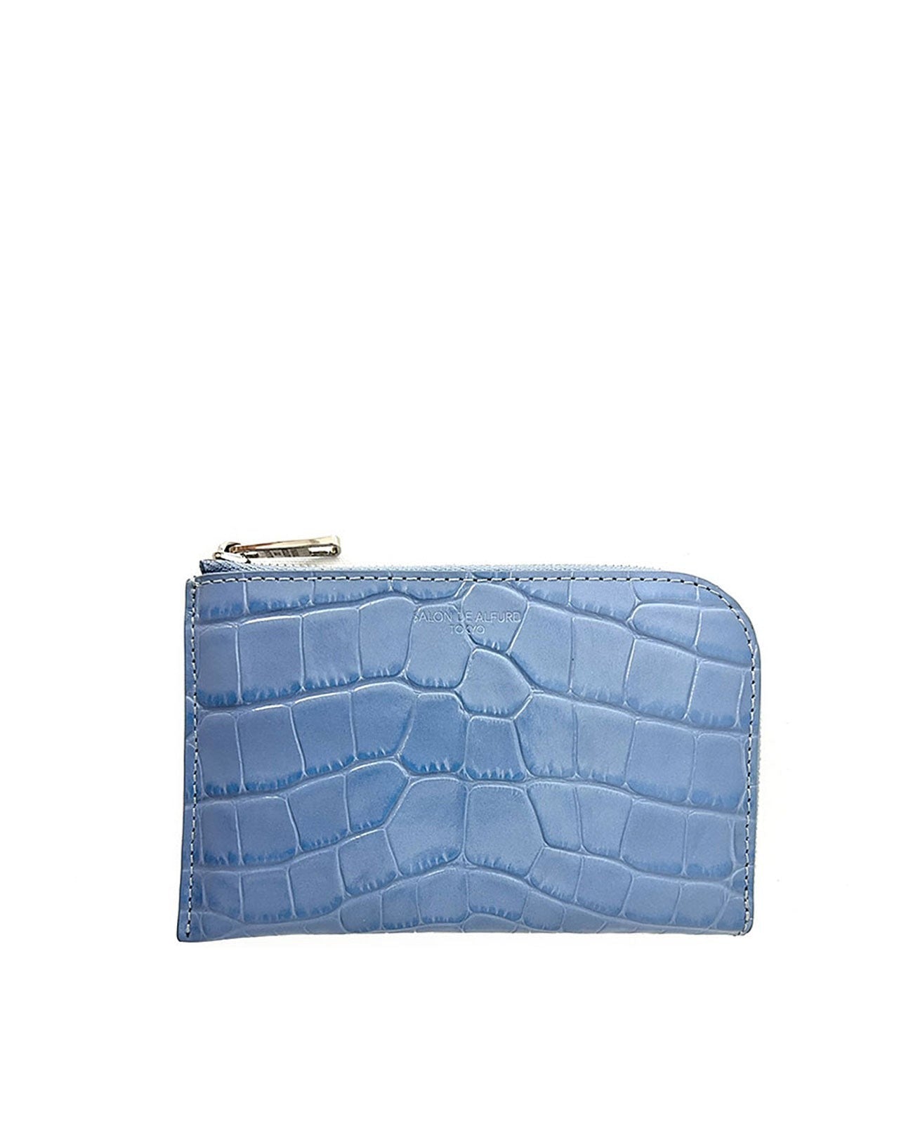 Carry L-shaped Mini Wallet, Italian Croco Embossed Leather Edition 1571