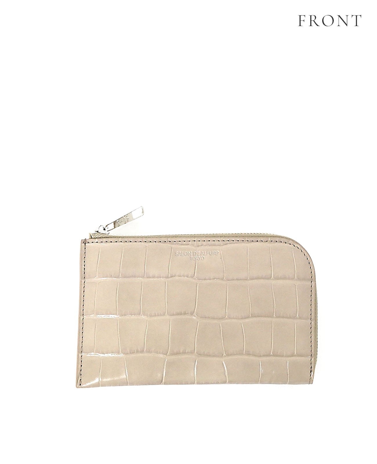 Carry L-shaped Mini Wallet, Italian Croco Embossed Leather Edition 1571