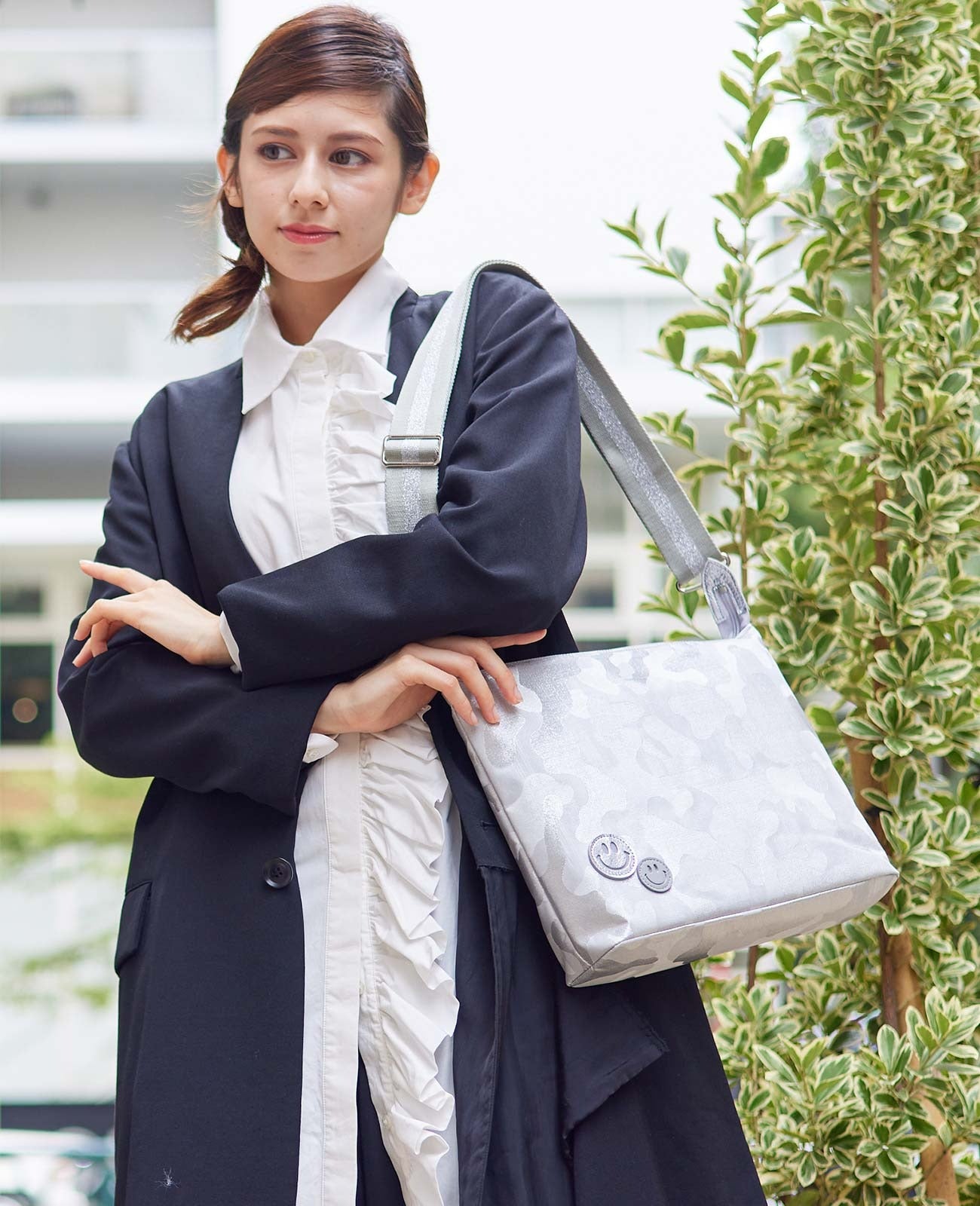 Smile Glitter Camouflage Horizontal Pochette M size 1622