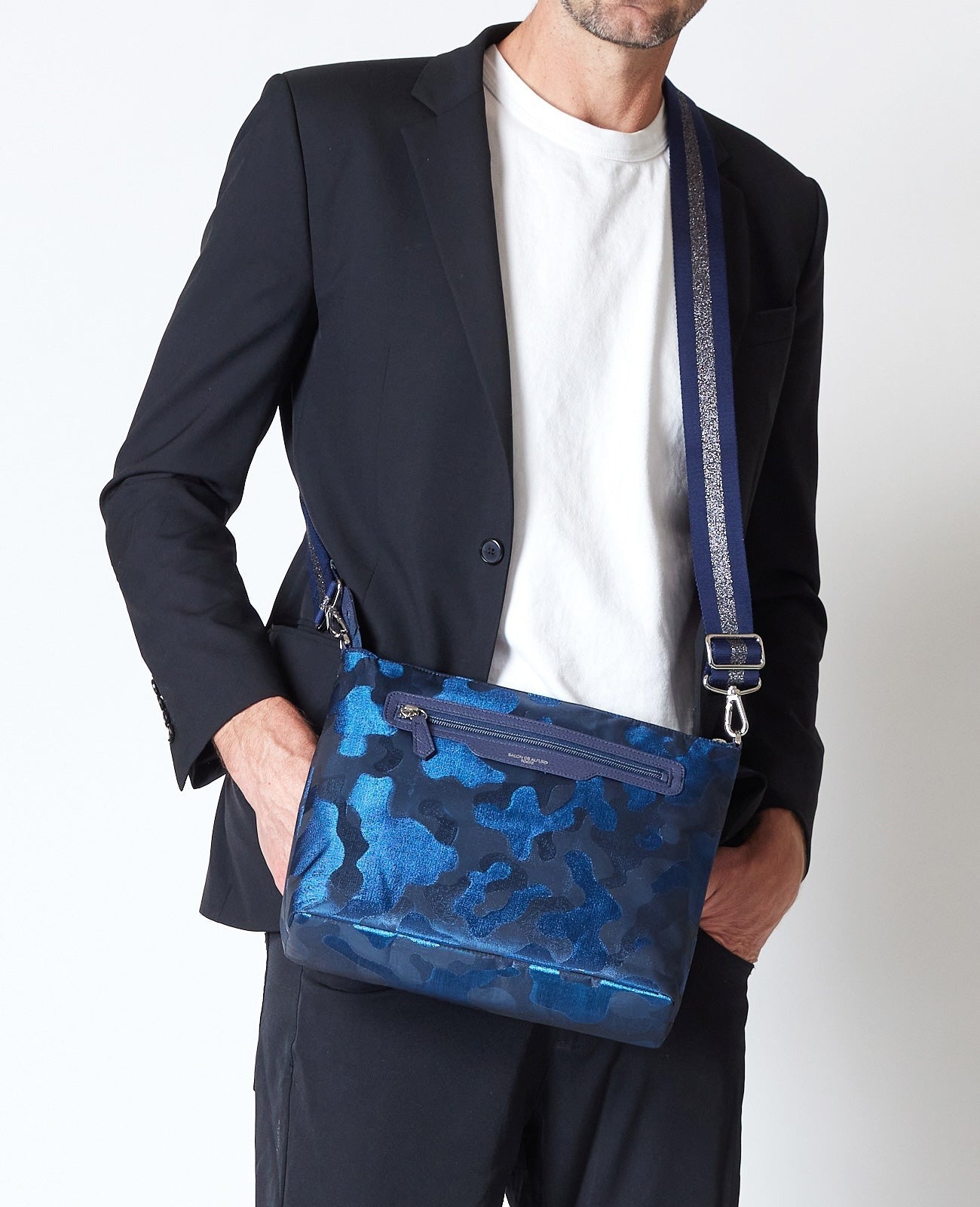 Smile Glitter Camouflage Horizontal Pochette M size 1622