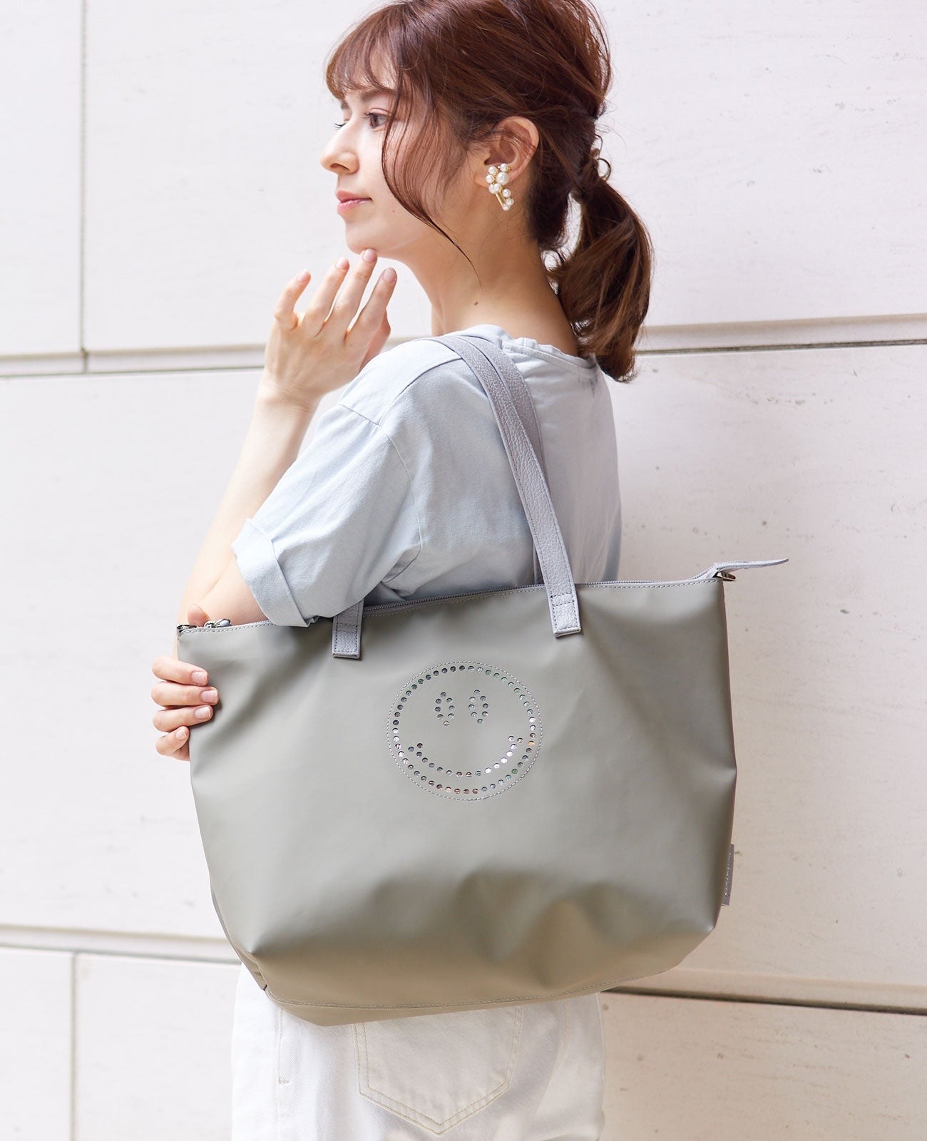 Smile Francesca PU Tote Bag 1624