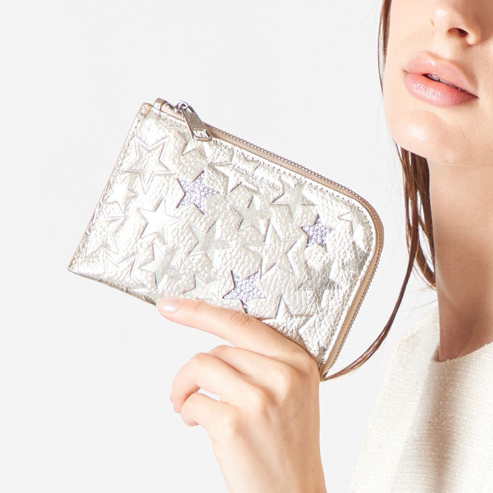 Three Star L-shaped Mini Wallet 1663