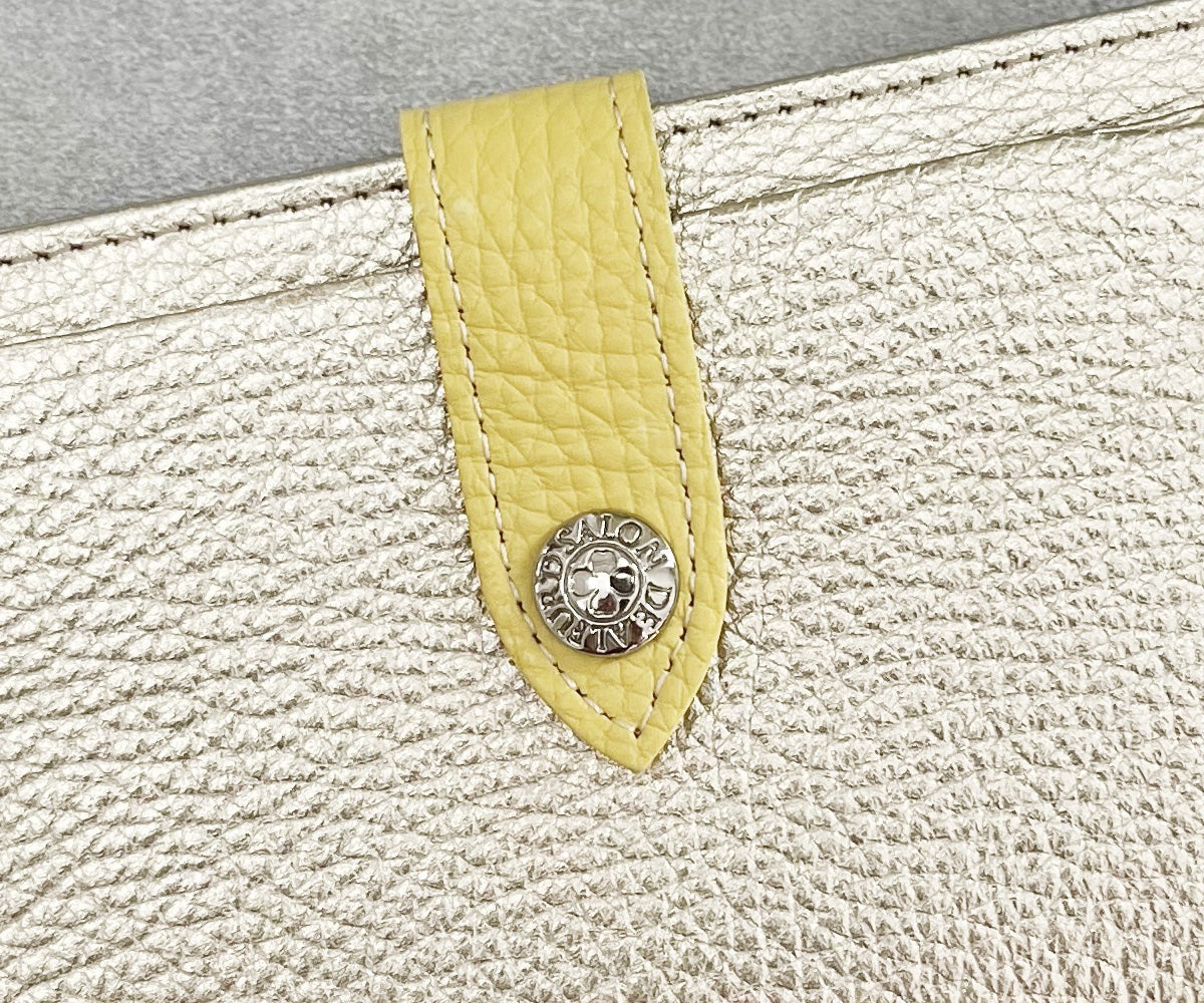 Fragment Wallet With Flap, Italian Shrink Embossed Leather Edition 1720-it