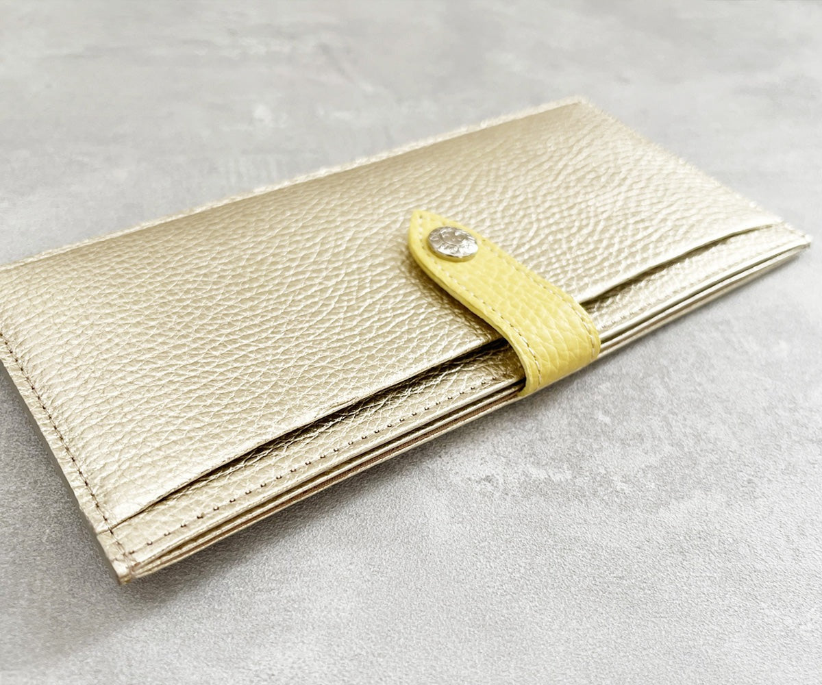 Fragment Wallet With Flap, Italian Shrink Embossed Leather Edition 1720-it
