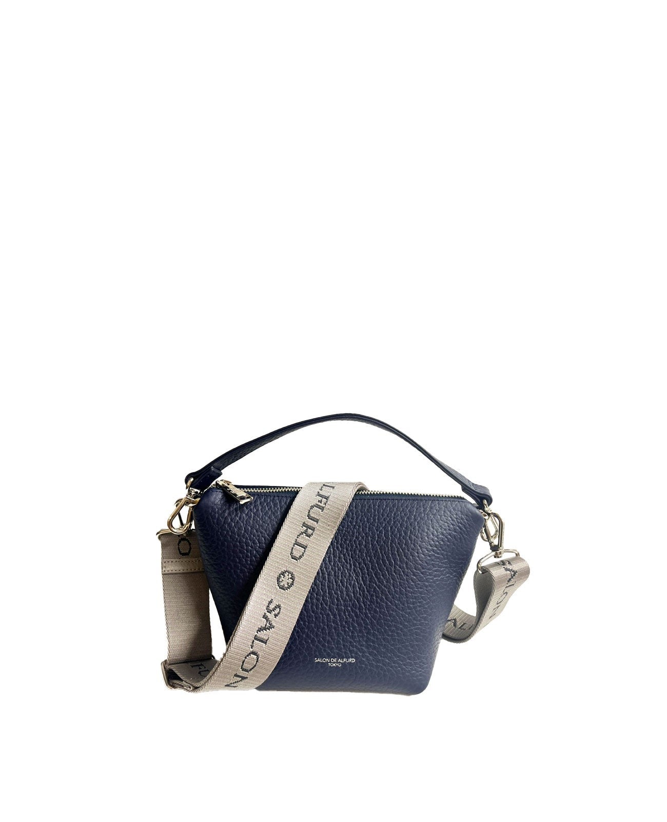 Barque 2-way Pochette, Shrink-type embossed double-faced leather Ver. 1723-wf