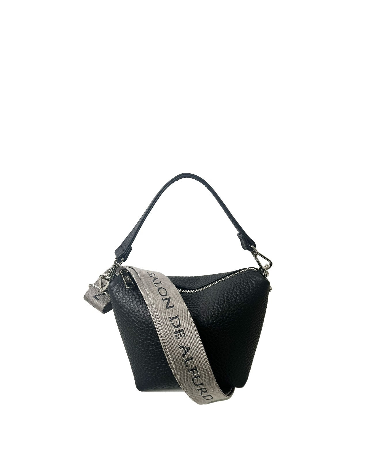 Barque 2-way Pochette, Shrink-type embossed double-faced leather Ver. 1723-wf