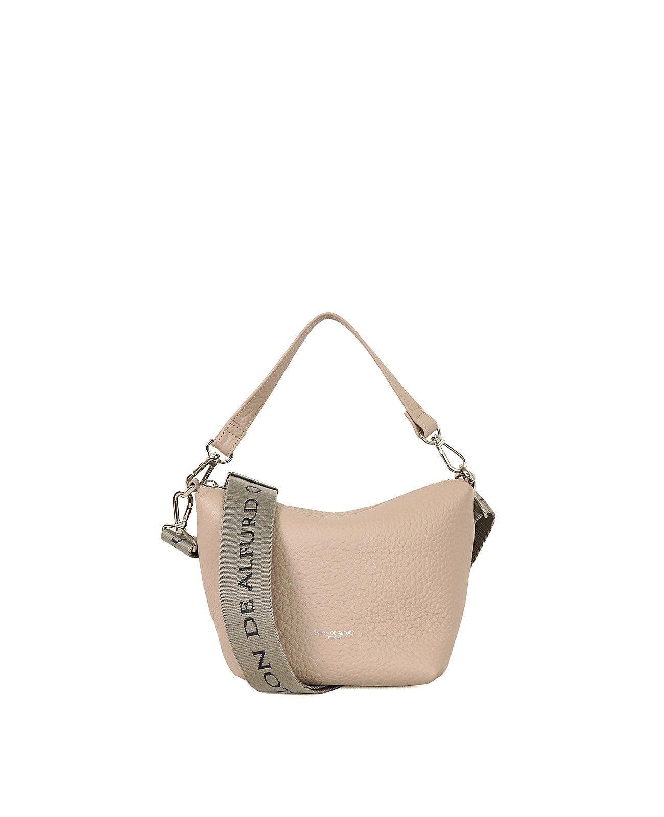 Barque 2-way Pochette, Shrink-type embossed double-faced leather Ver. 1723-wf