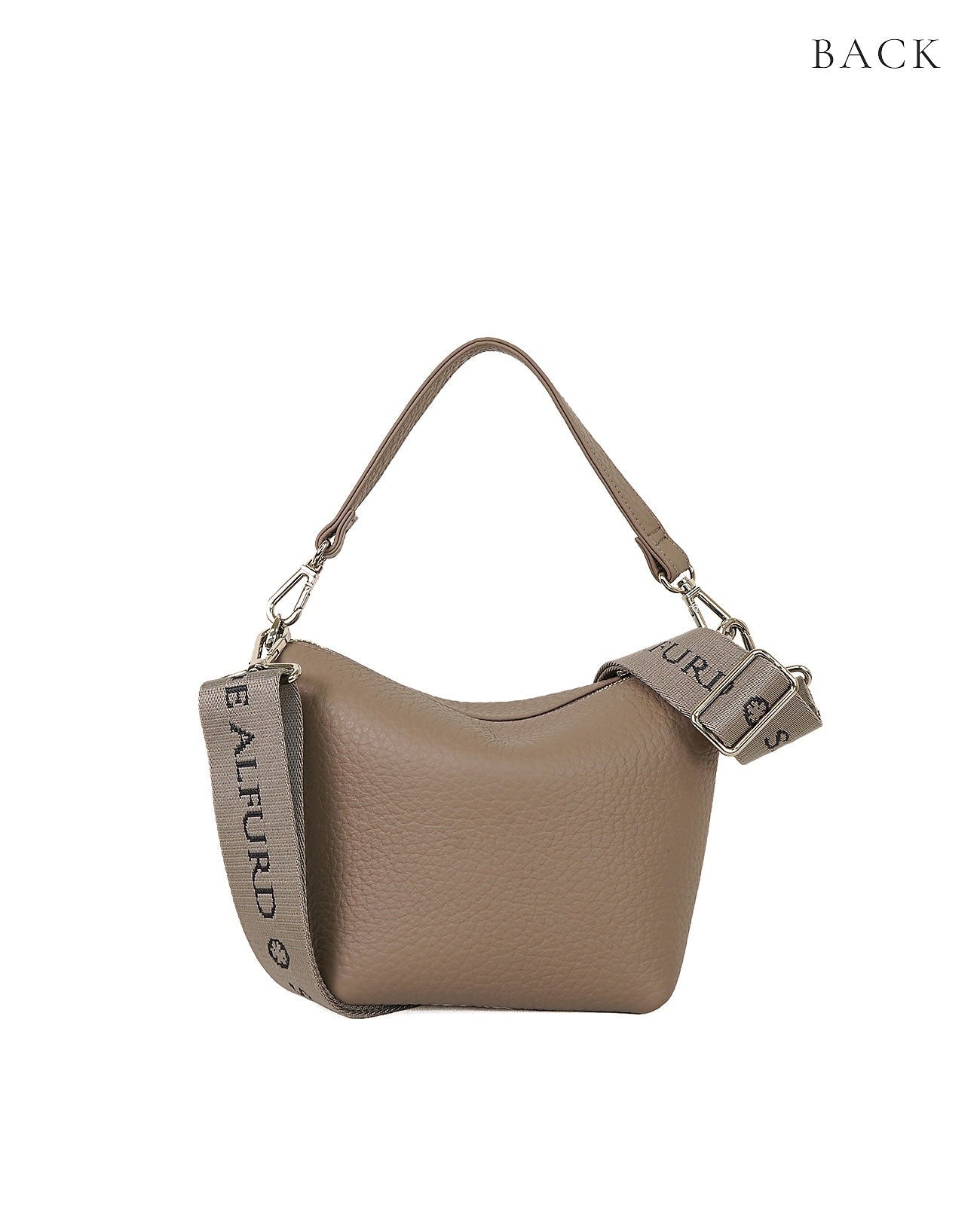 Barque 2-way Pochette, Shrink-type embossed double-faced leather Ver. 1723-wf