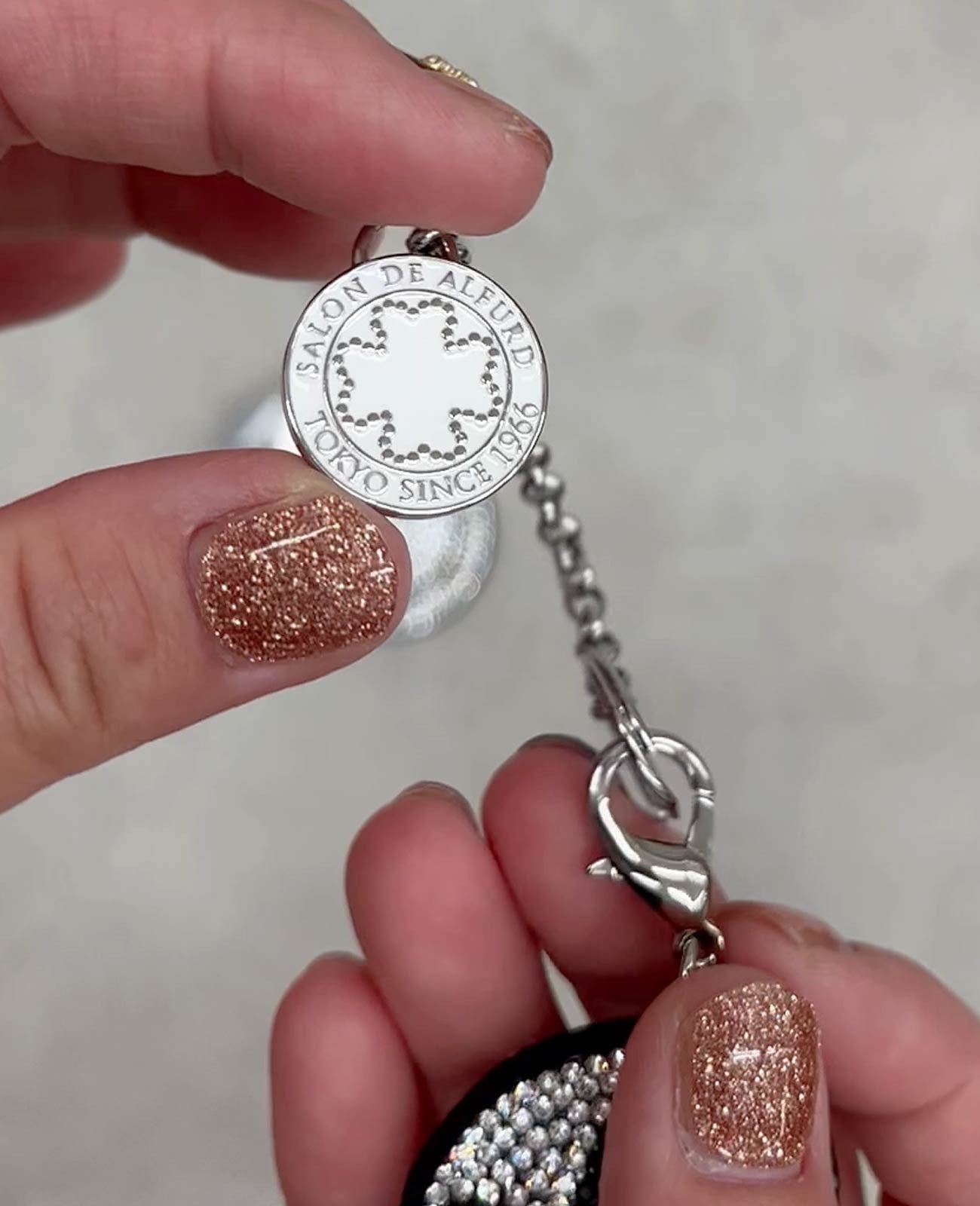 Smile Rhinestone (Crystal) Mini Charm 1737