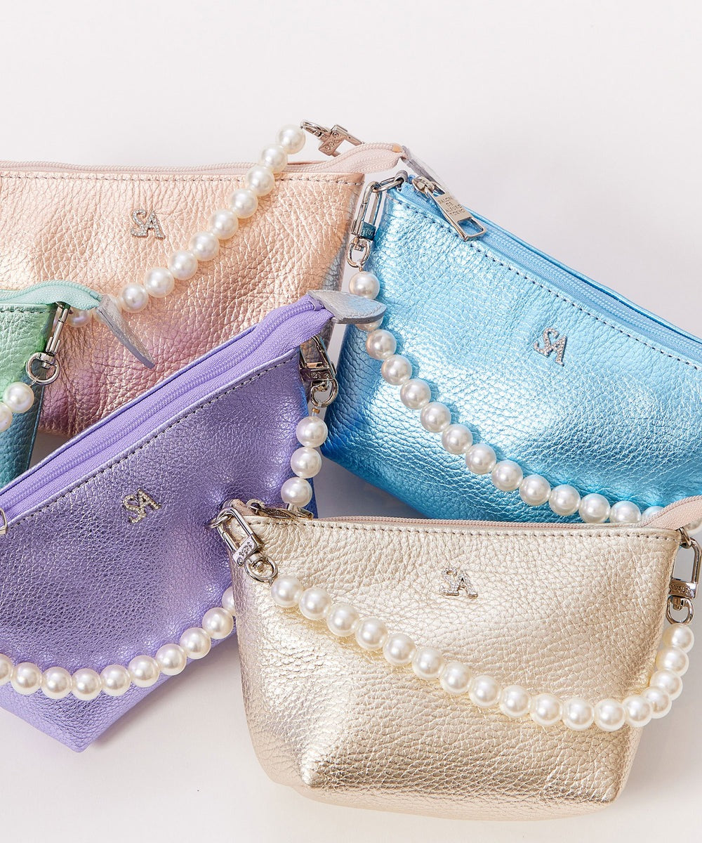 Pouch with Pearl Handle – SA Logo 1738-sa
