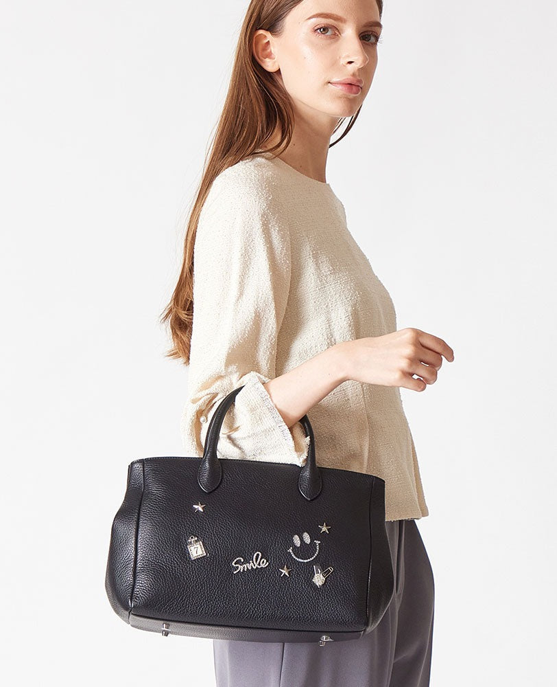 Luxuce 2-way Boston bag with zip 1741