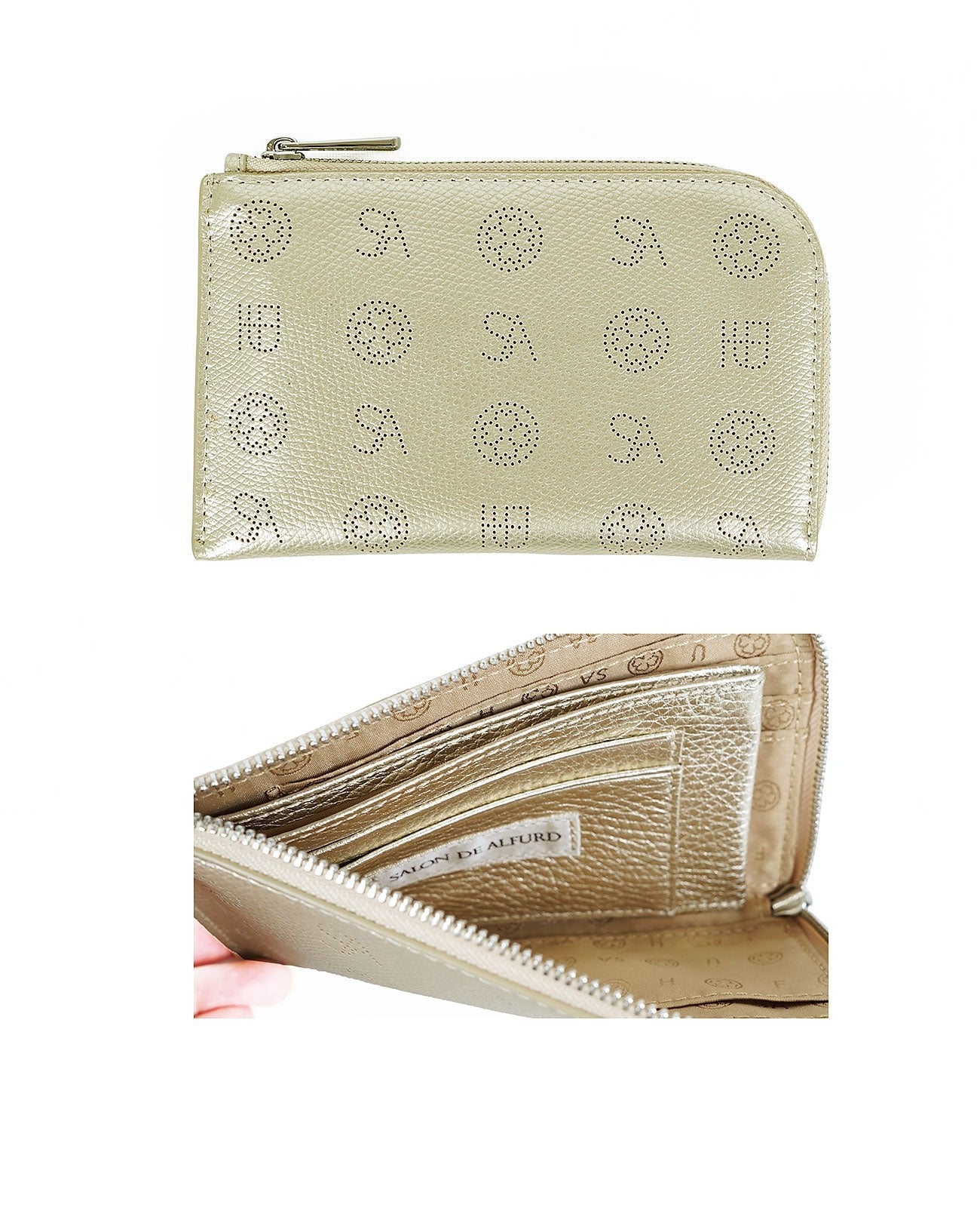 happy for you & SA Monogram L-shaped Mini Wallet 1755