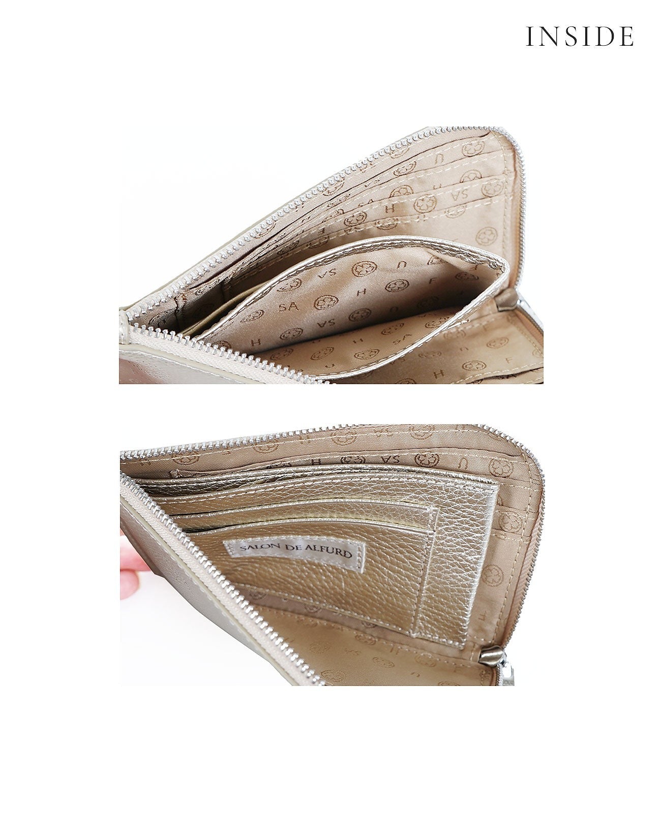 happy for you & SA Monogram L-shaped Mini Wallet 1755
