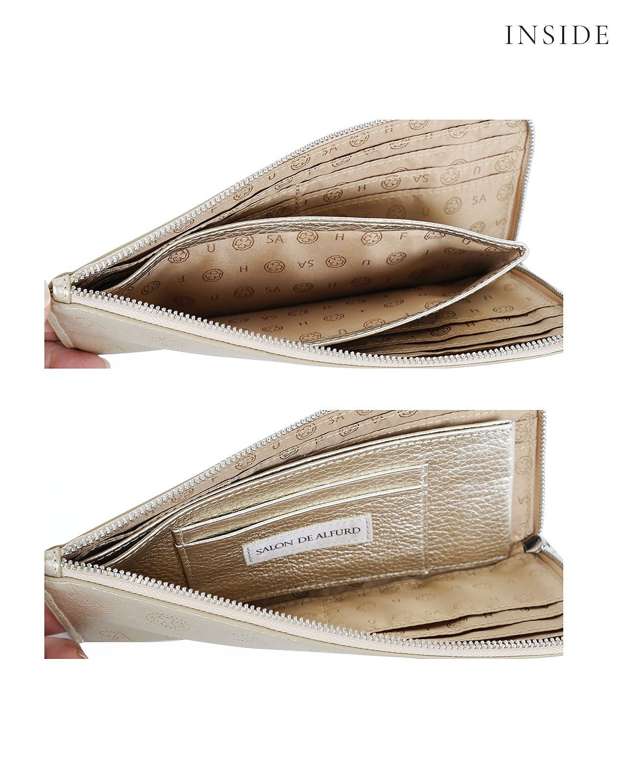 happy for you & SA Monogram L-shaped Long Wallet 1756