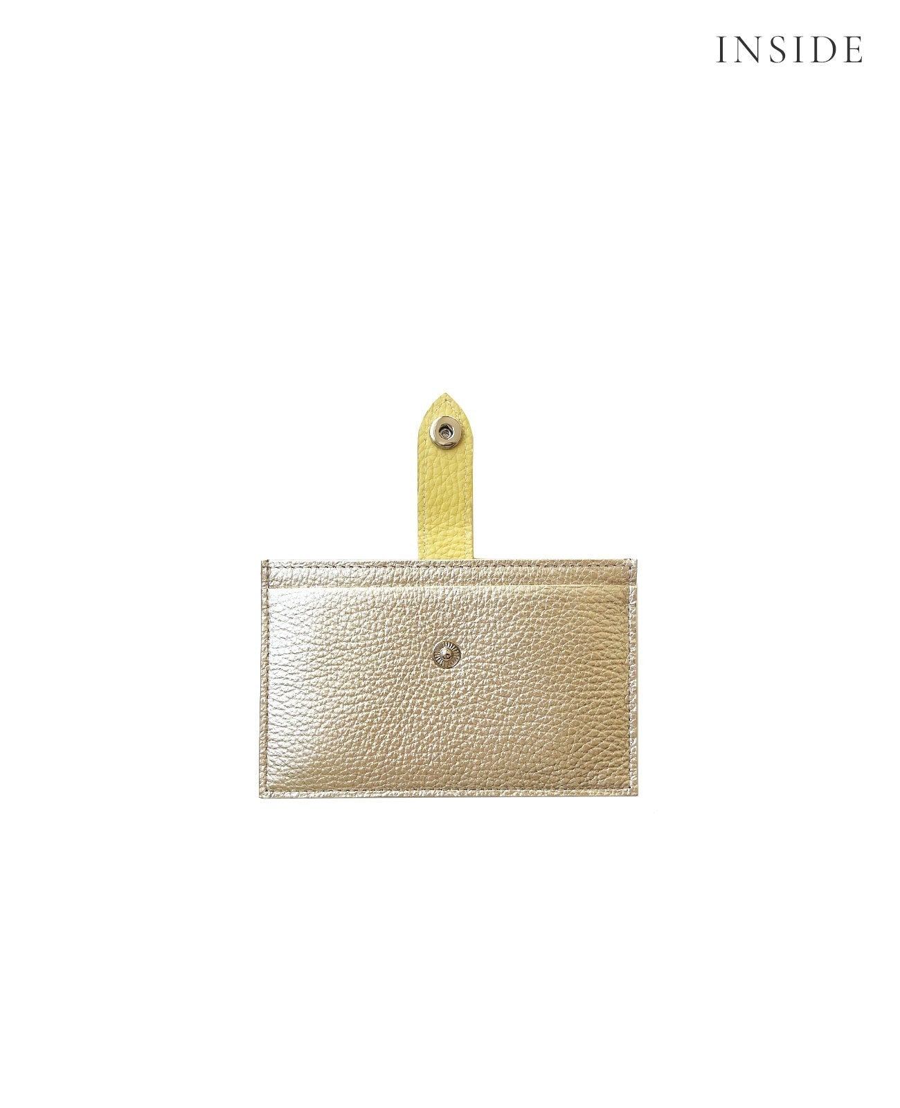 Mini Fragment Wallet With Flap, Italian Shrink Embossed Leather Edition 1772-it