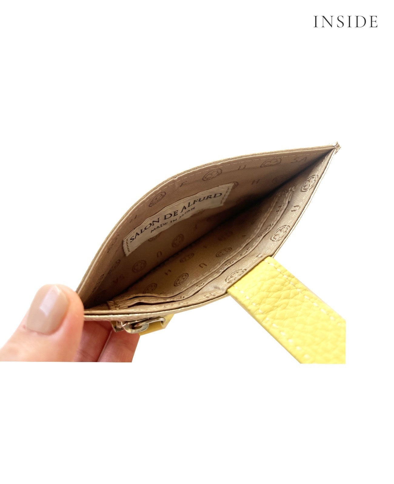 Mini Fragment Wallet With Flap, Italian Shrink Embossed Leather Edition 1772-it