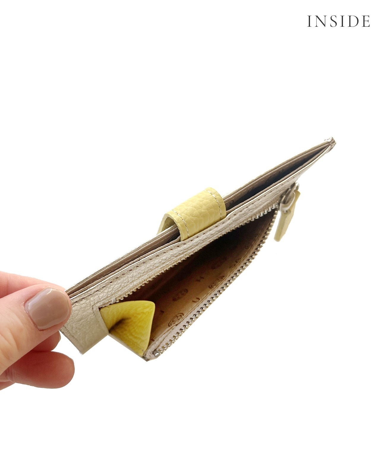 Mini Fragment Wallet With Flap, Italian Shrink Embossed Leather Edition 1772-it