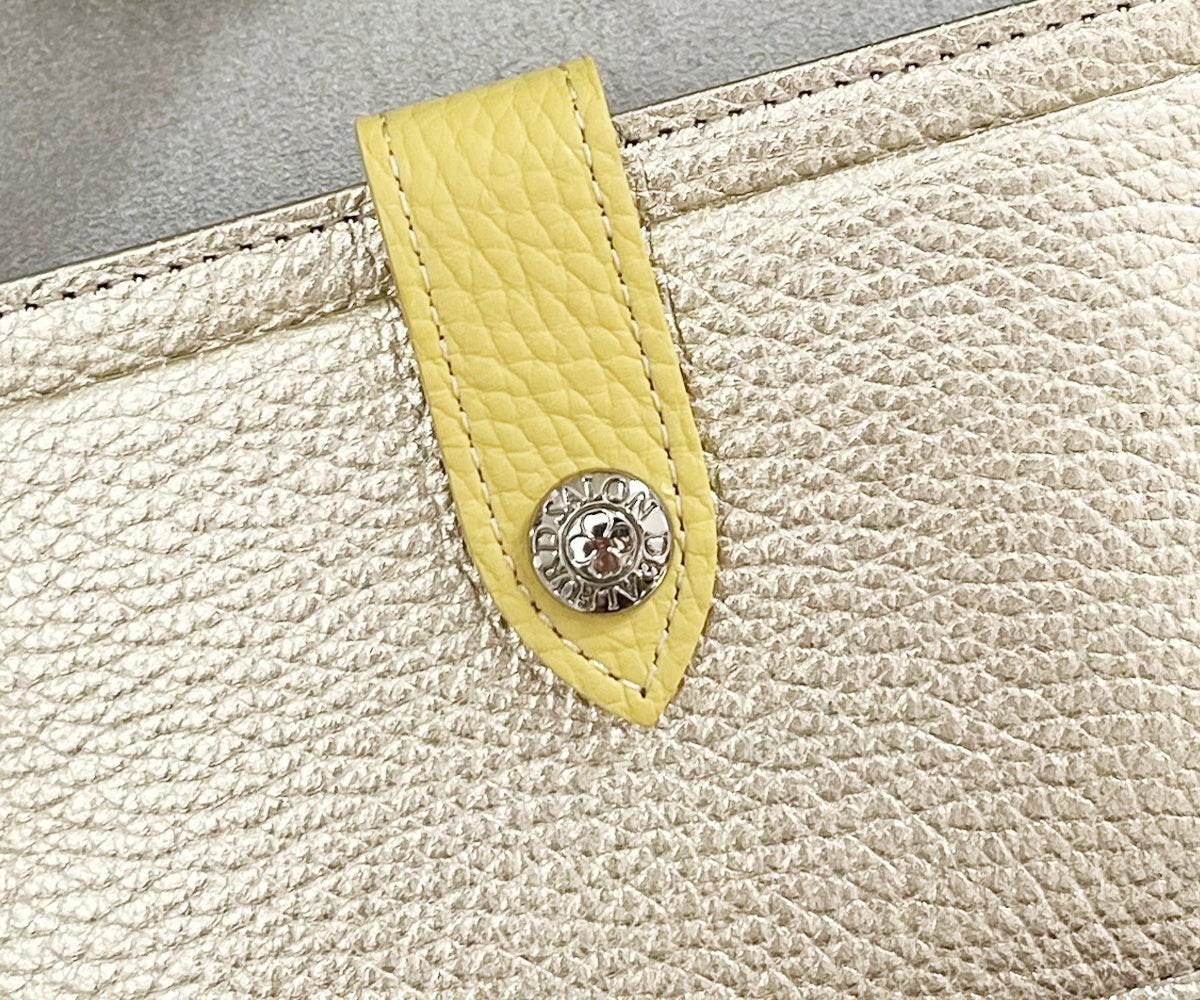 Mini Fragment Wallet With Flap, Italian Shrink Embossed Leather Edition 1772-it