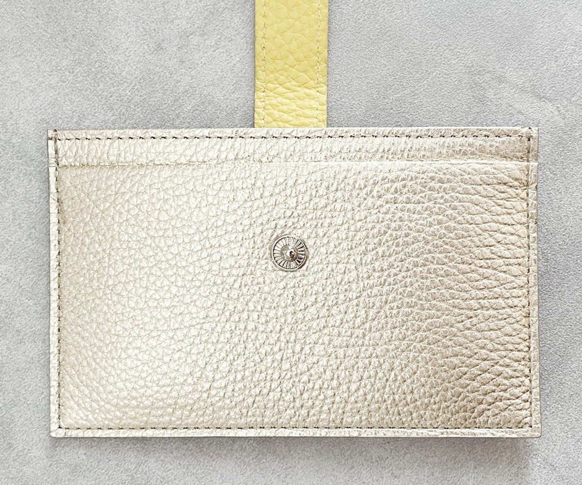 Mini Fragment Wallet With Flap, Italian Shrink Embossed Leather Edition 1772-it