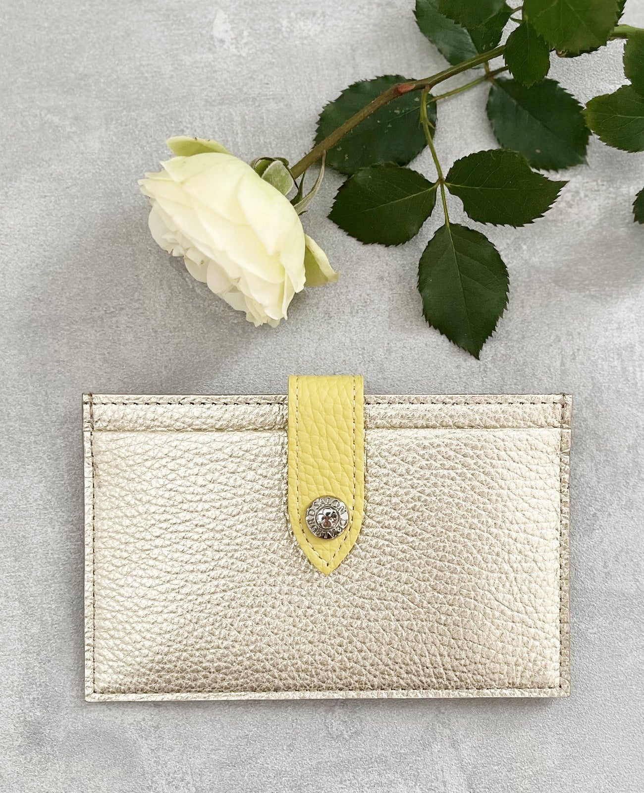Mini Fragment Wallet With Flap, Italian Shrink Embossed Leather Edition 1772-it