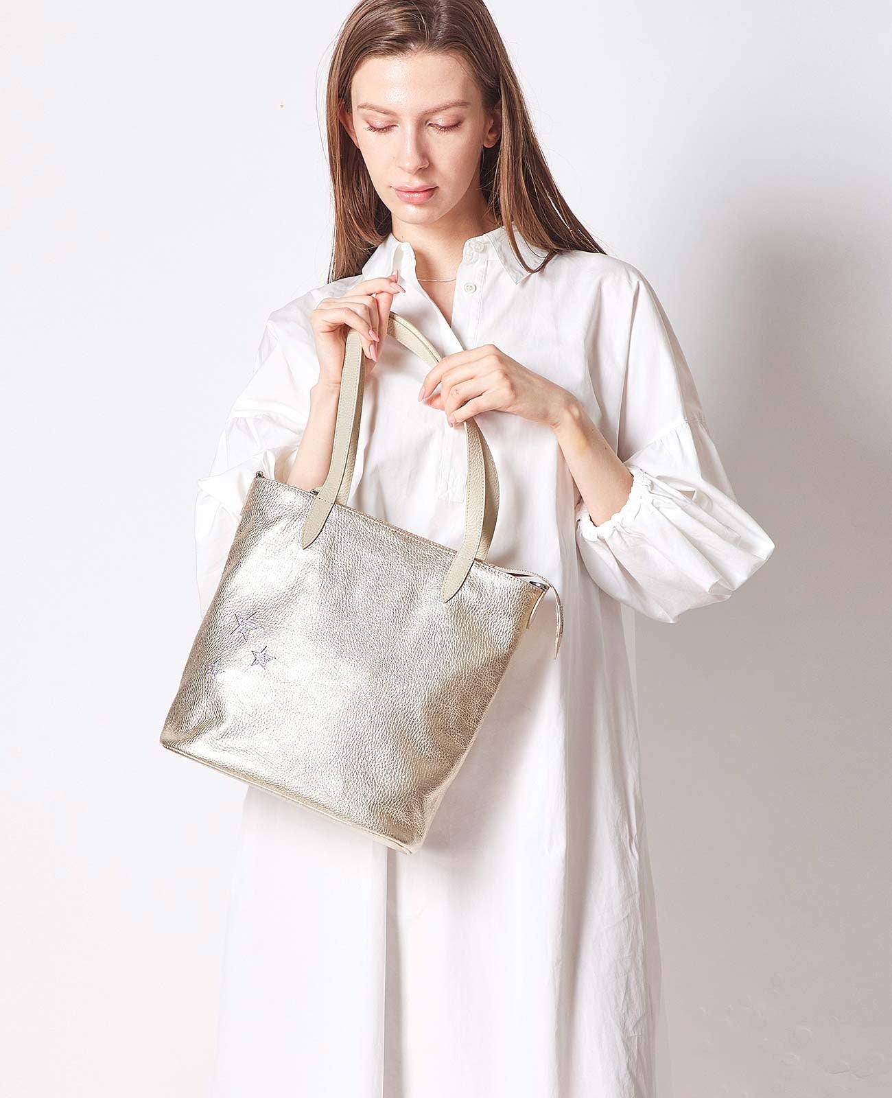 Salone Three Star Tote Bag with Zip 1795