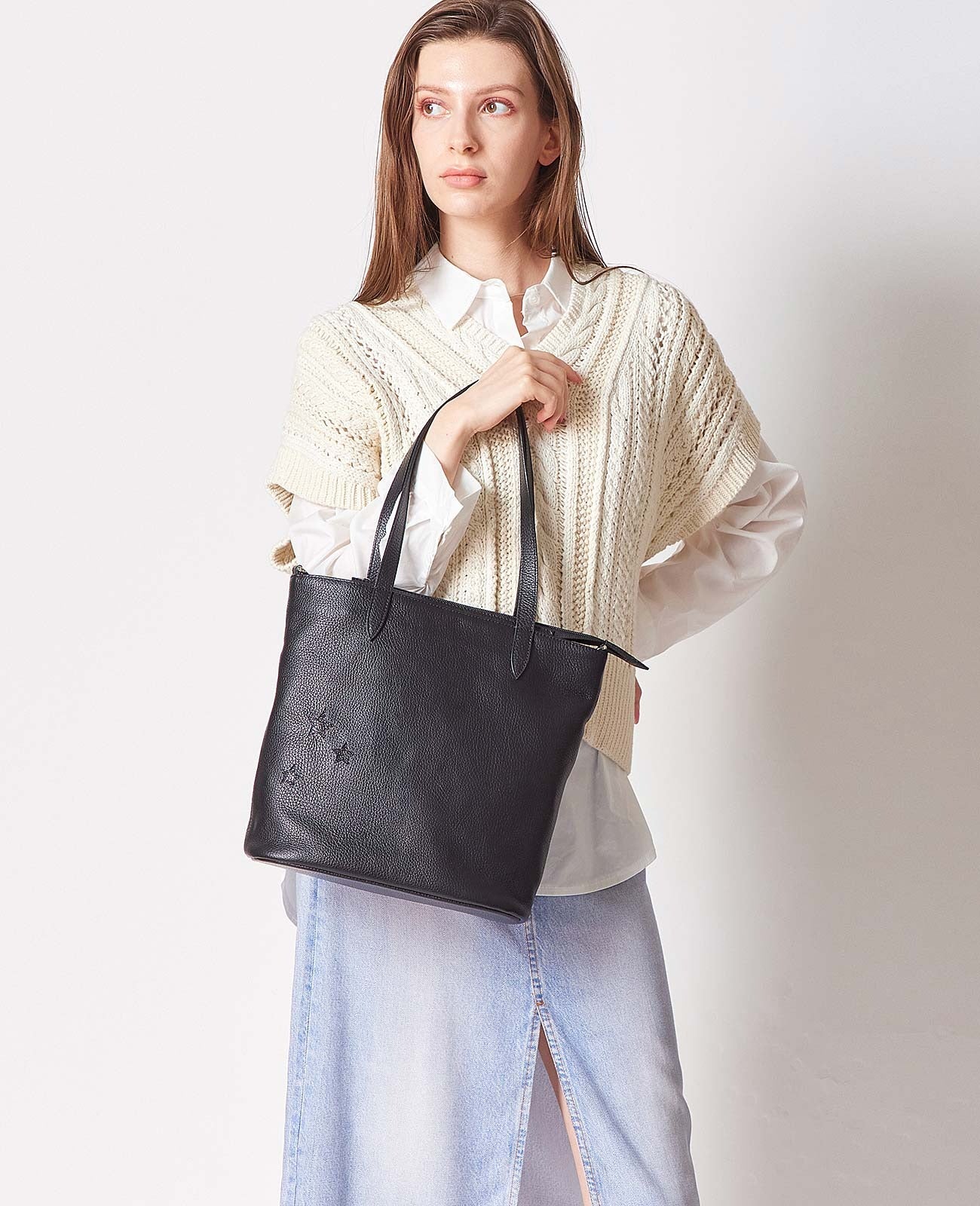 Salone Three Star Tote Bag with Zip 1795