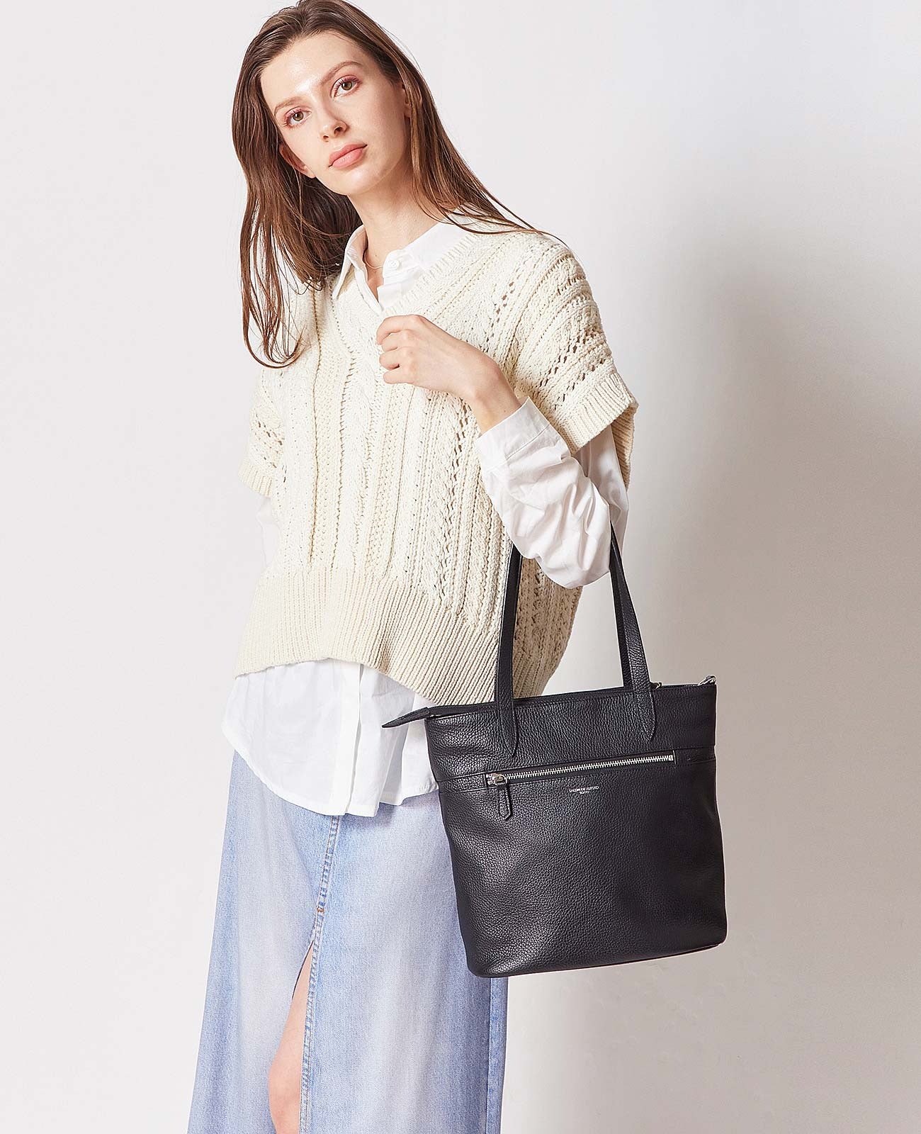 Salone Three Star Tote Bag with Zip 1795