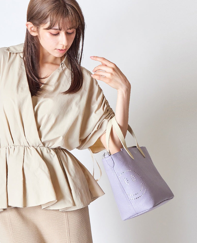 Airice Smile Tote Bag with Zip, SS size, 1796