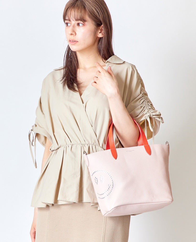 Airice Smile Tote Bag with Zip, SS size, 1796