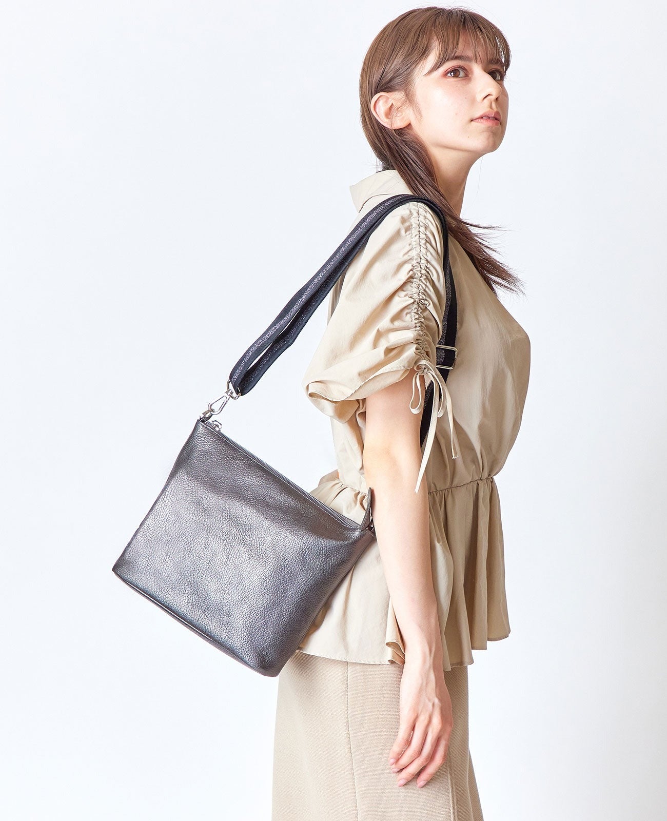 <with short handle> Horizontal Pochette S size 1813-set