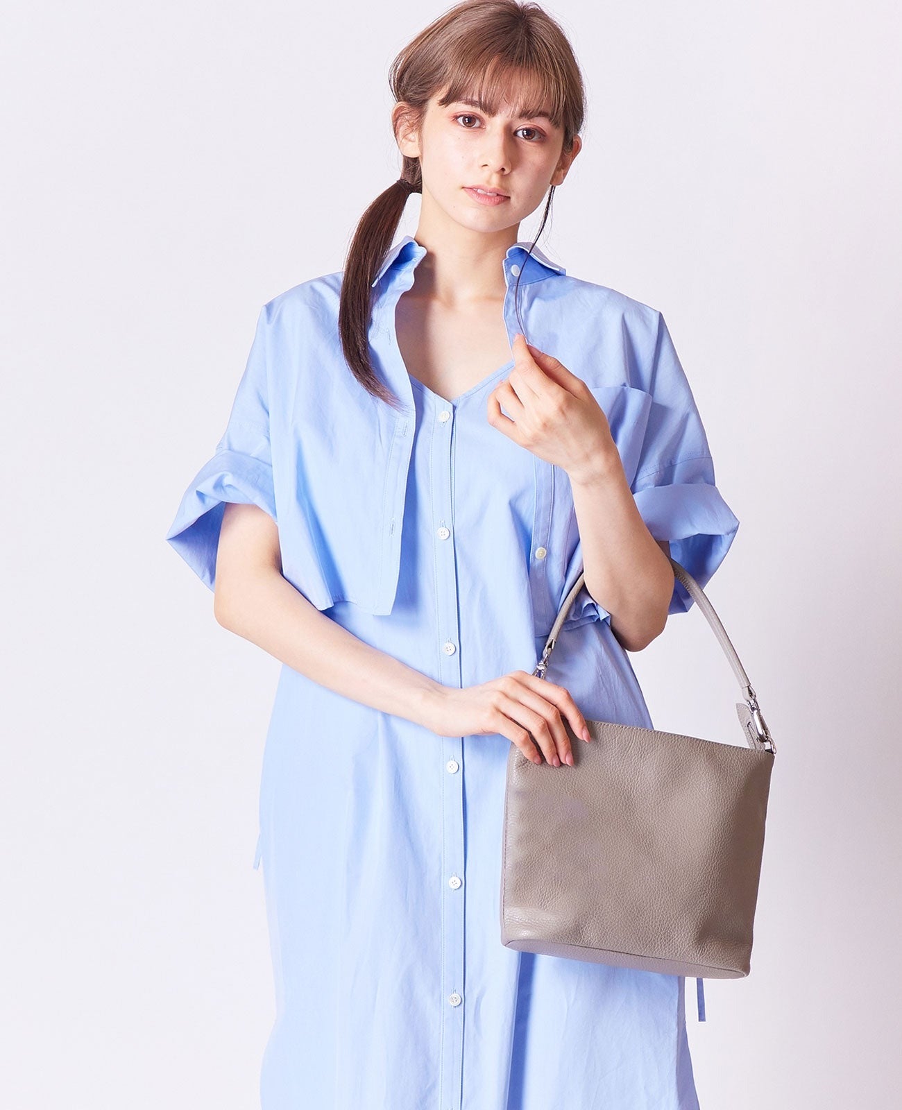 <with short handle> Horizontal Pochette S size 1813-set