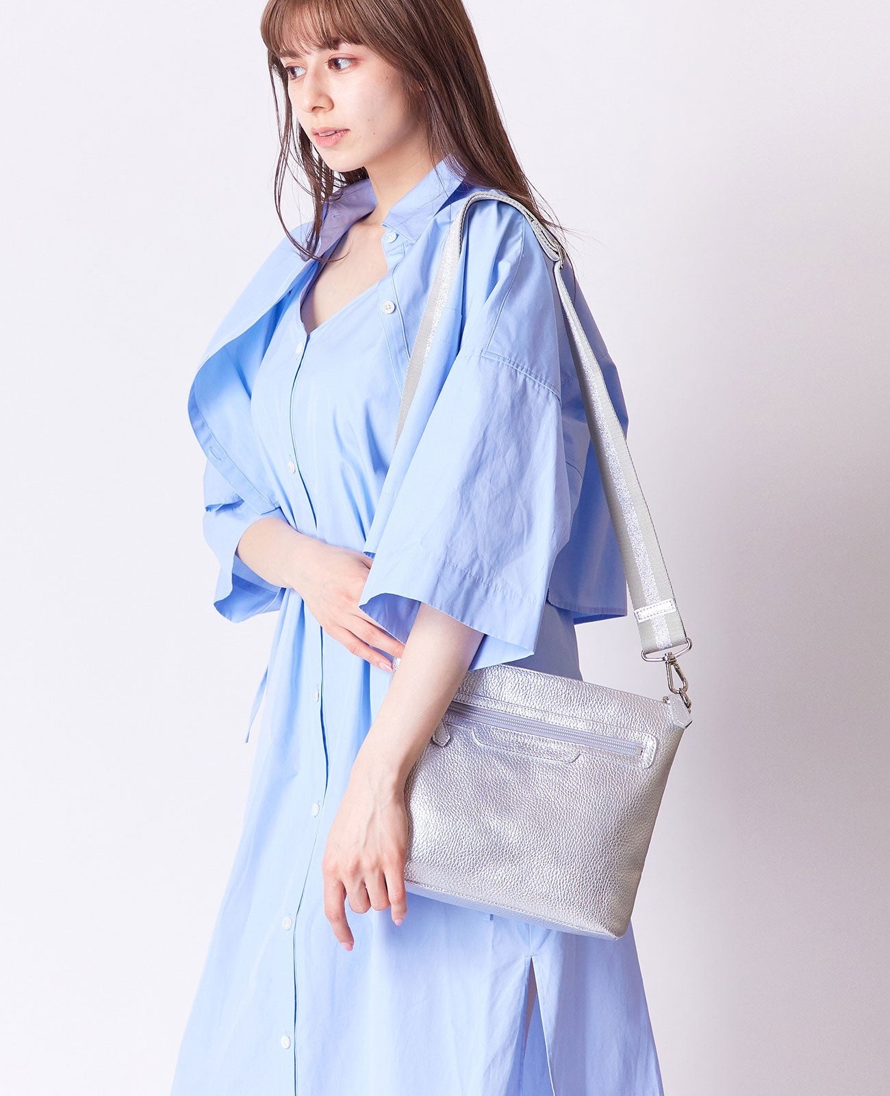 <with short handle> Horizontal Pochette S size 1813-set