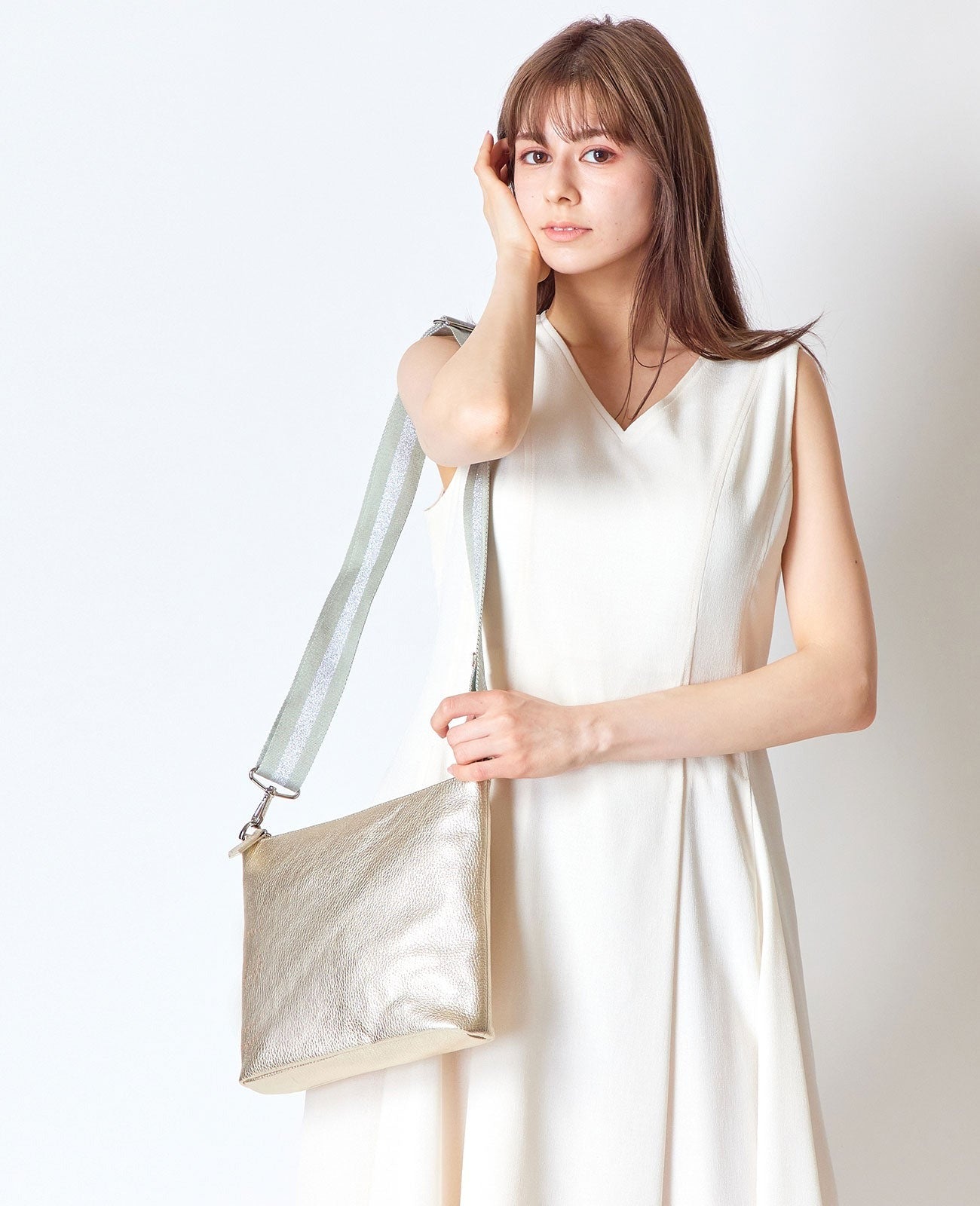 <with short handle> Horizontal Pochette S size 1813-set