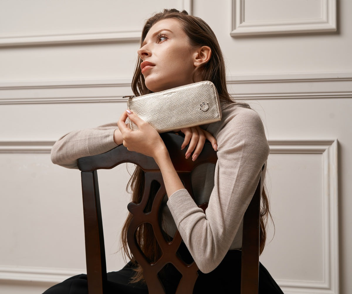 |Online Exclusive|L-shaped zipper Long Wallet 1820